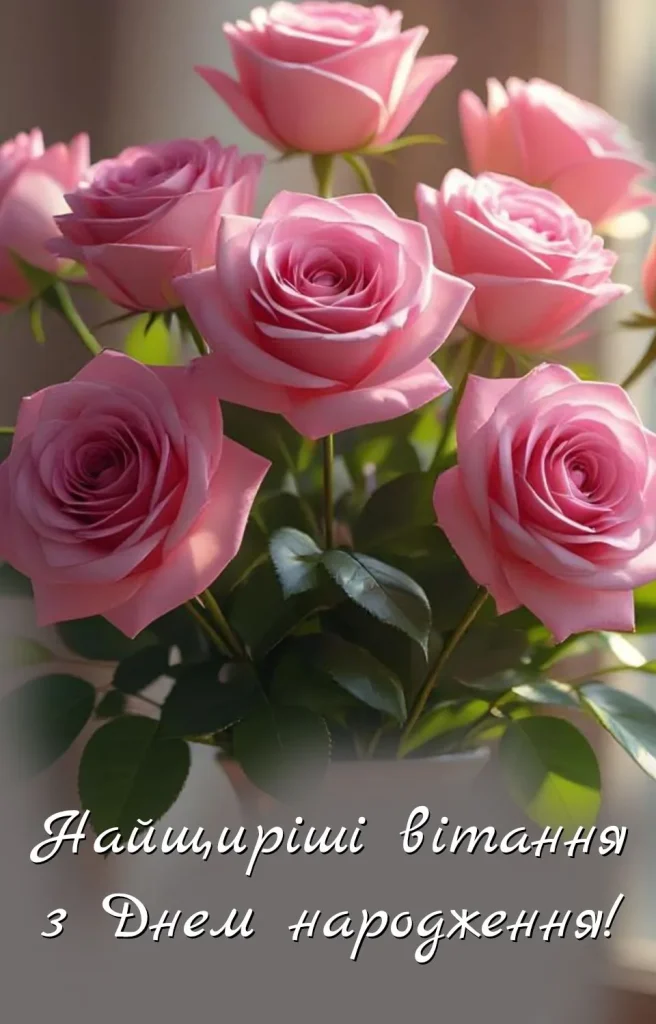 креативне привітання з днем народження жінці откритка