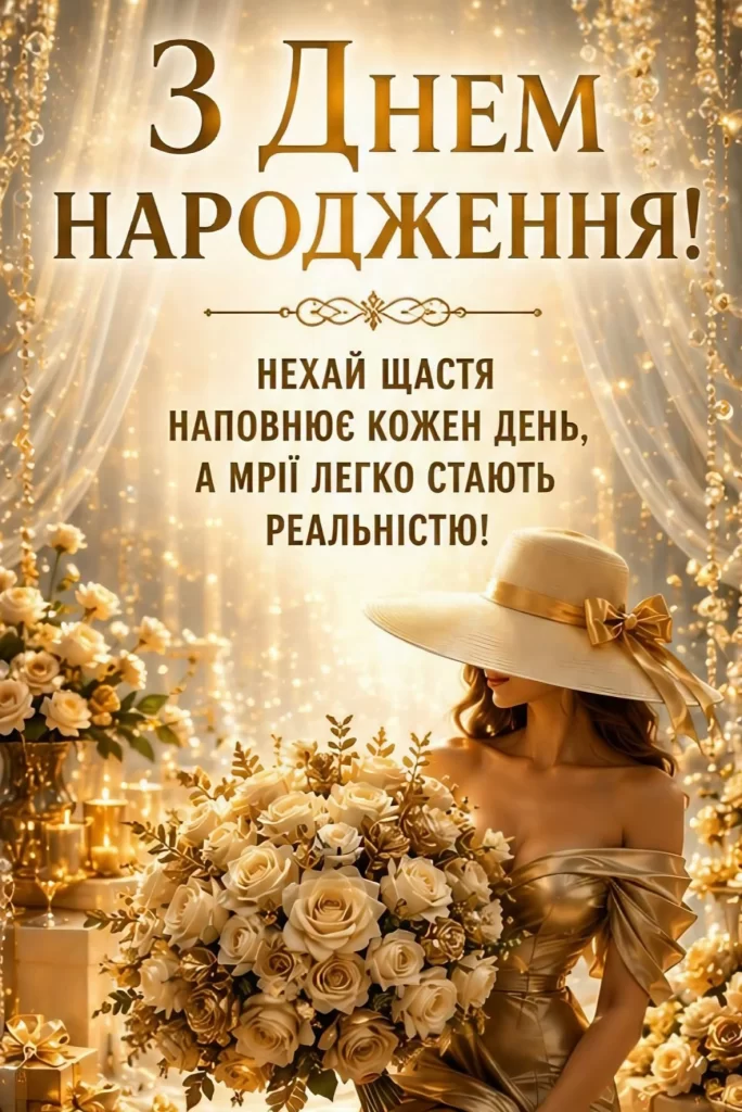 чарівній жінці теплі слова з днем народження у листівках