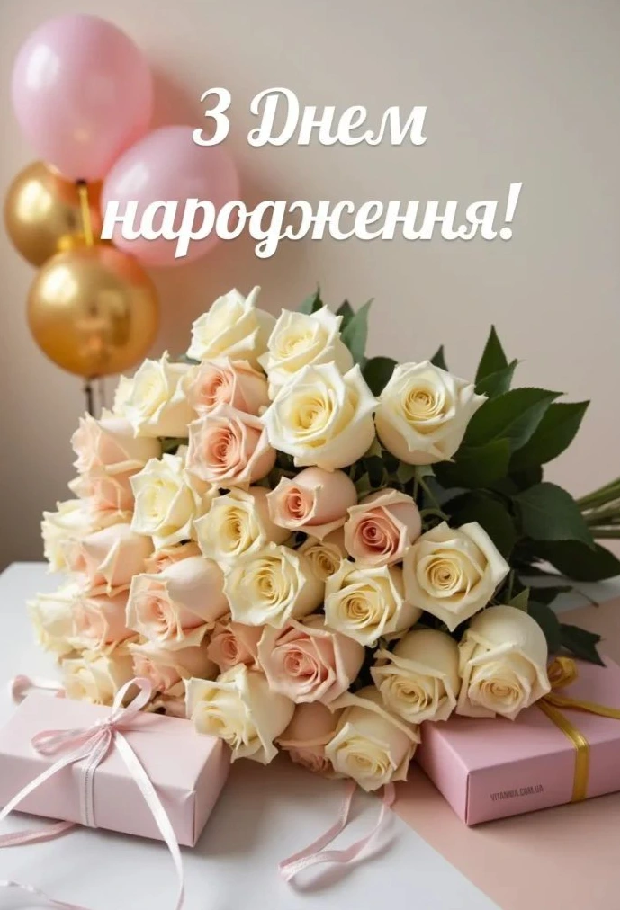 картинка привітання жінці з днем народження