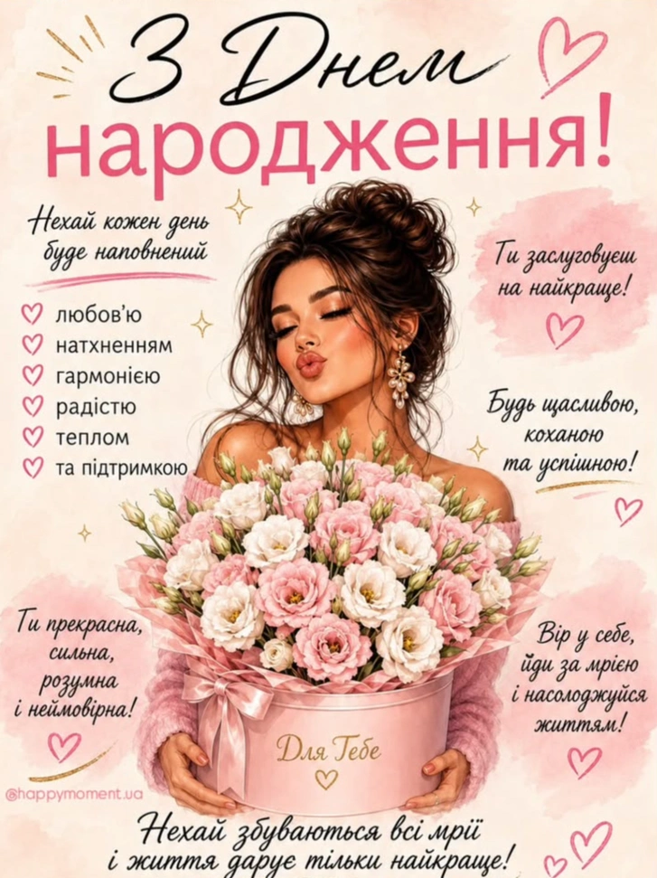 крута українська листівка для чудової жінки