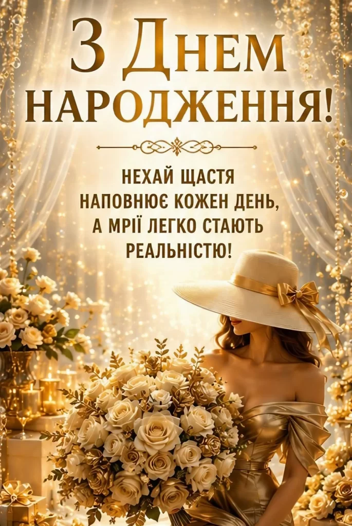 з днем народження листівка